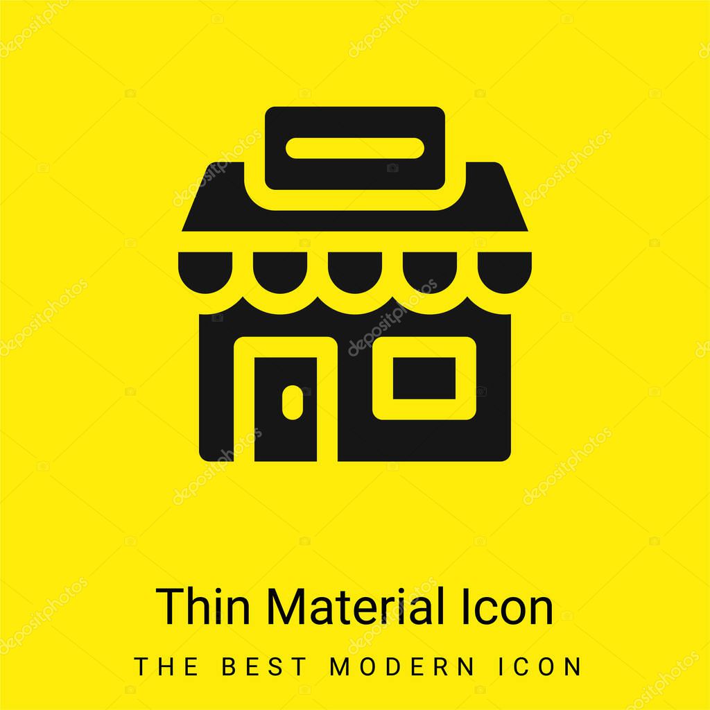 Agency minimal bright yellow material icon