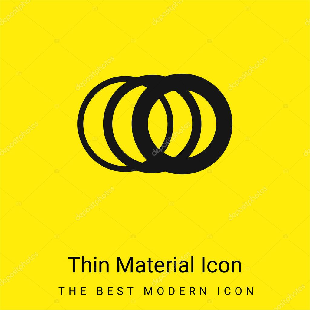Bilbao Metro Logos minimal bright yellow material icon