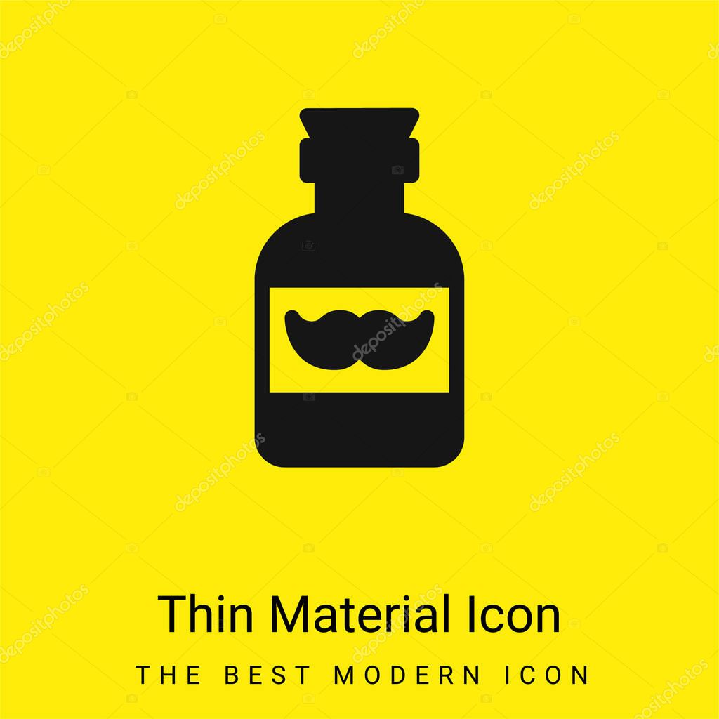 Barber minimal bright yellow material icon