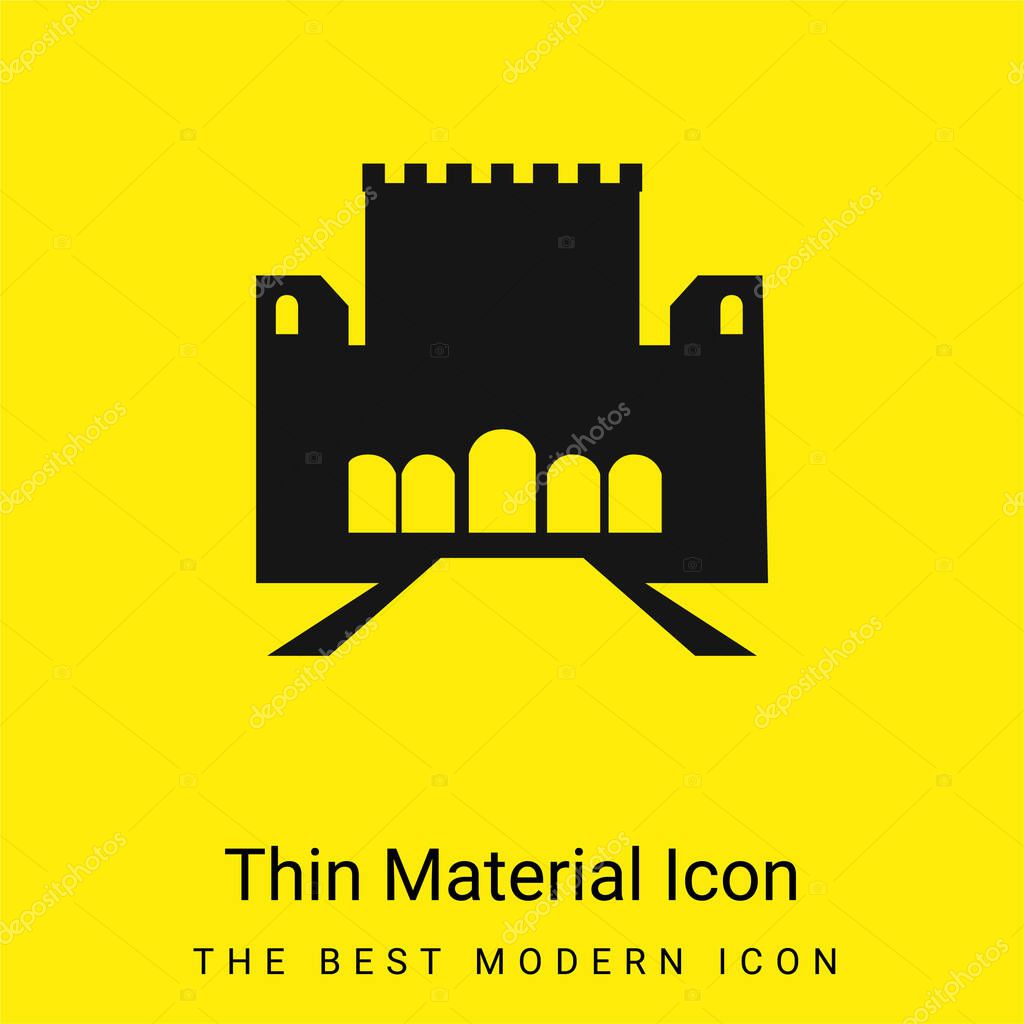 Alhambra minimal bright yellow material icon