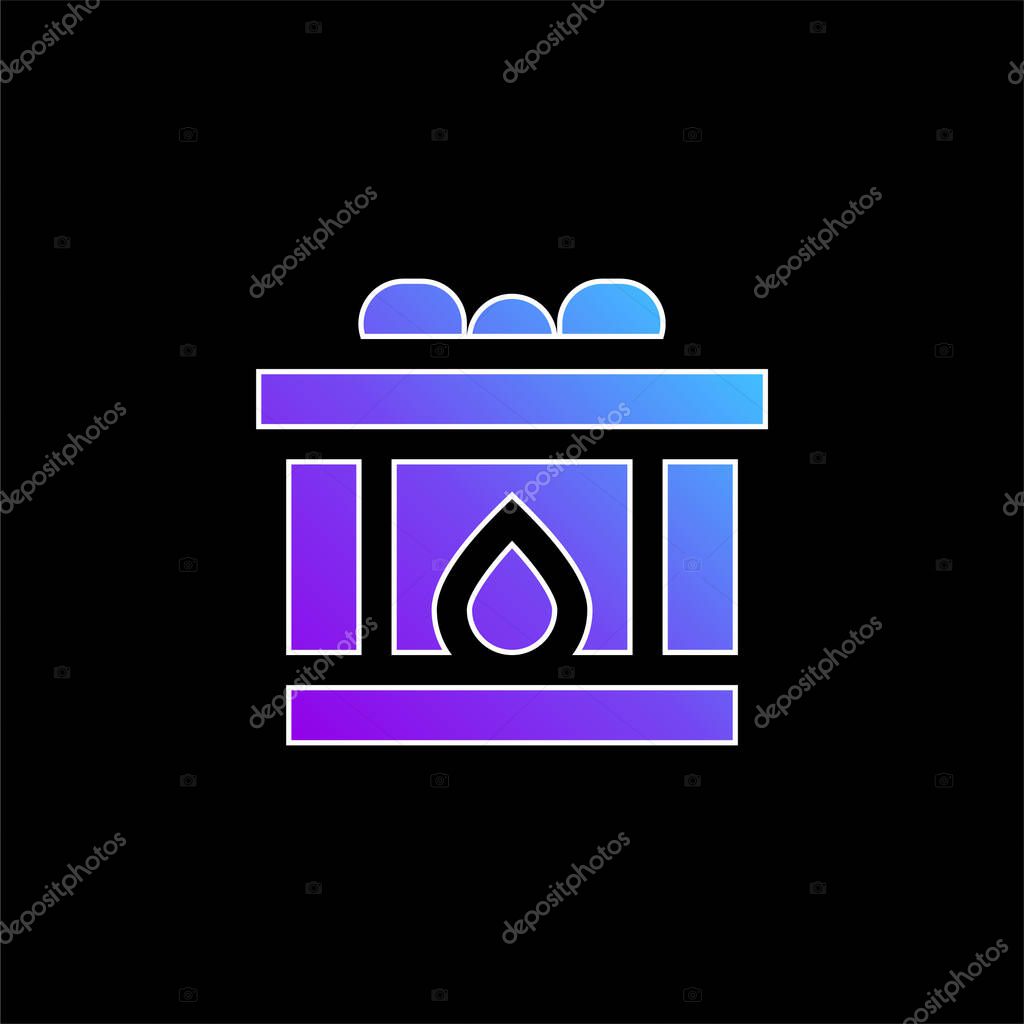 Blood Donation blue gradient vector icon