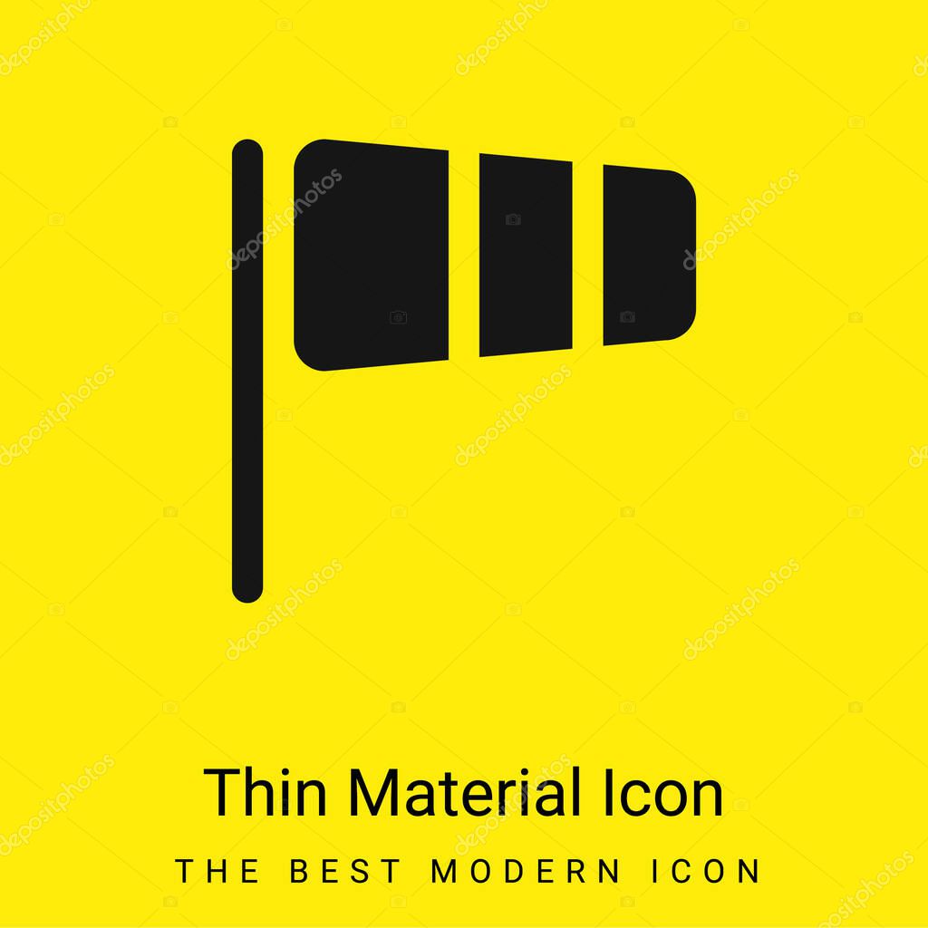 Black Winds Socket Tool Symbol minimal bright yellow material icon