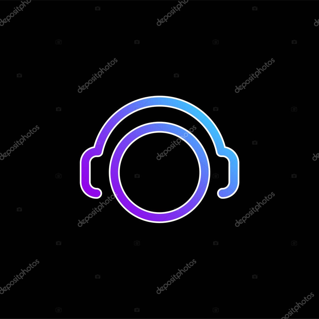 Aircraft Marshall blue gradient vector icon