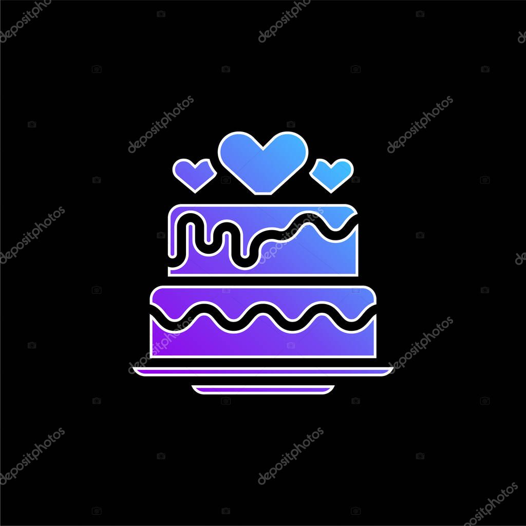 Baker blue gradient vector icon