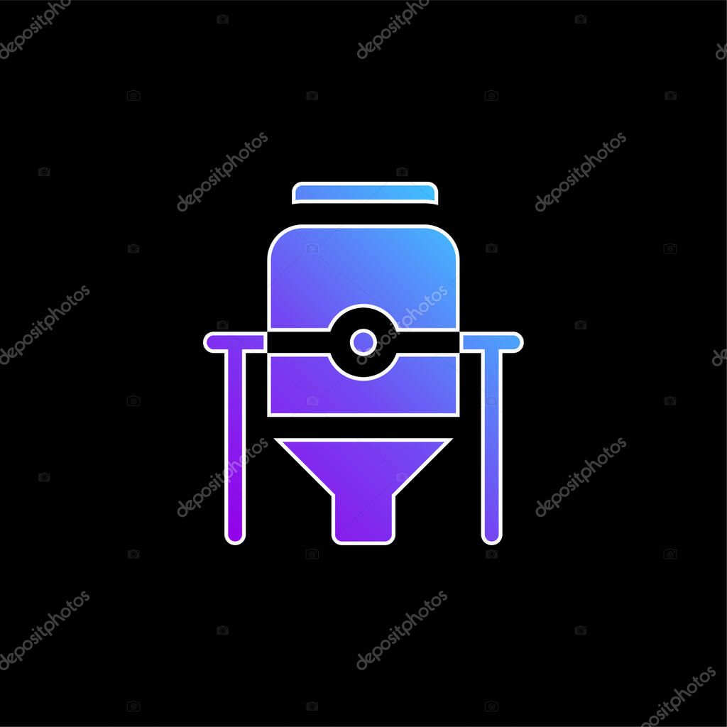 Brewery blue gradient vector icon