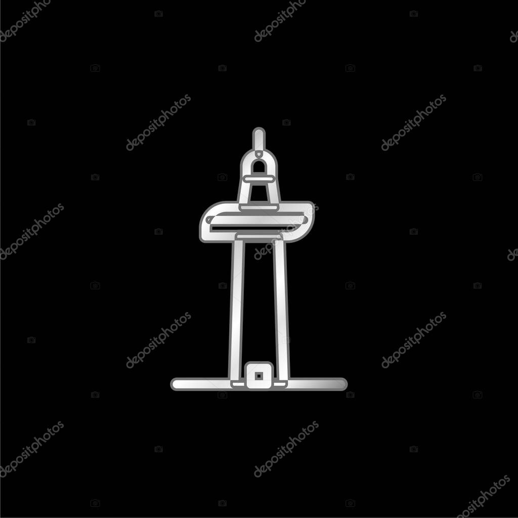 Auckland silver plated metallic icon