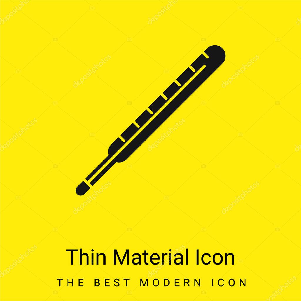 Body Thermometer minimal bright yellow material icon