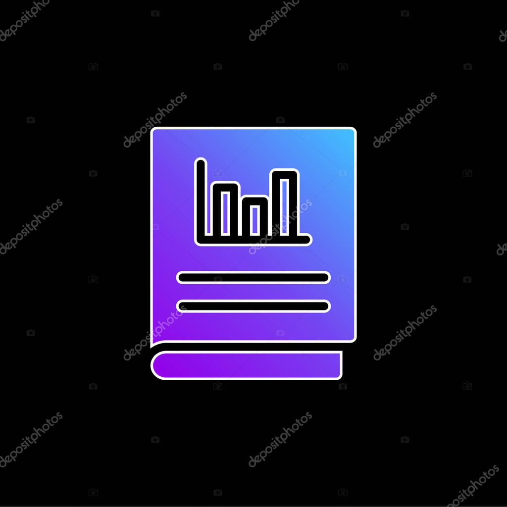 Accounts blue gradient vector icon
