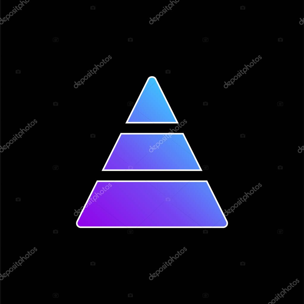 Analytics blue gradient vector icon