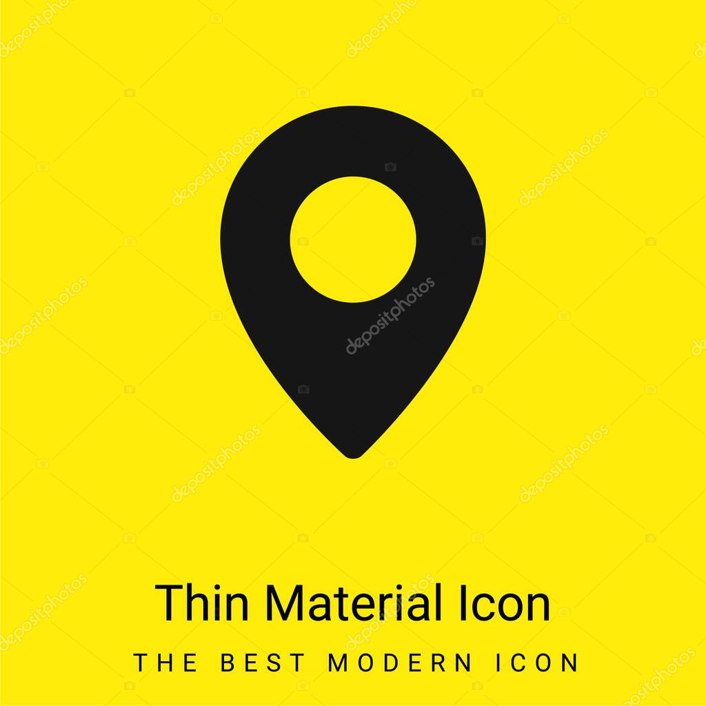 Black Placeholder Variant minimal bright yellow material icon