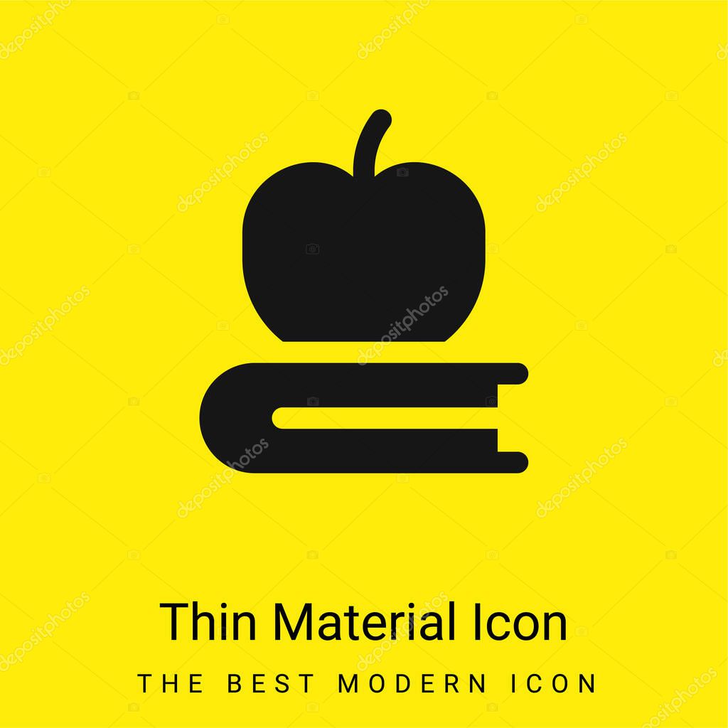 Book minimal bright yellow material icon