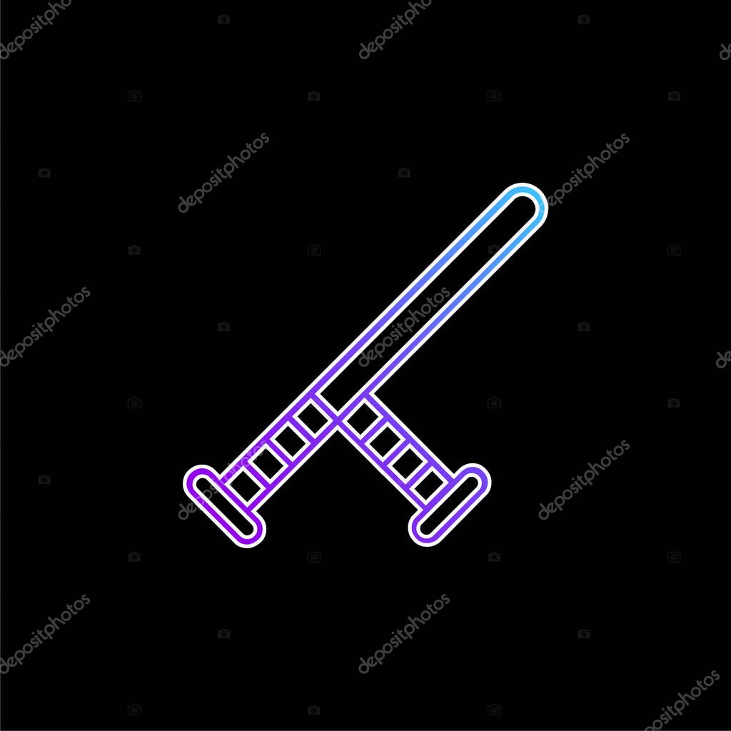 Baton blue gradient vector icon