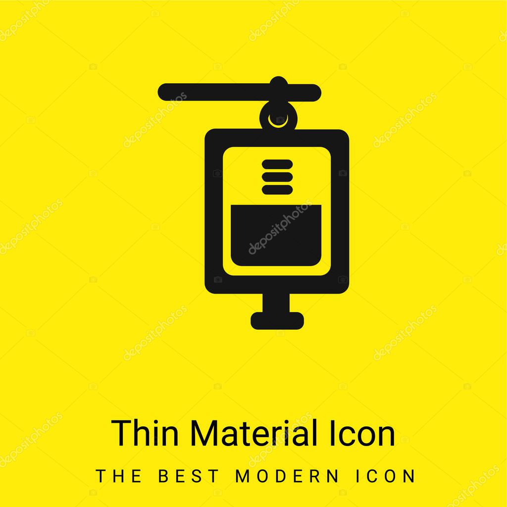 Blood Transfusion minimal bright yellow material icon
