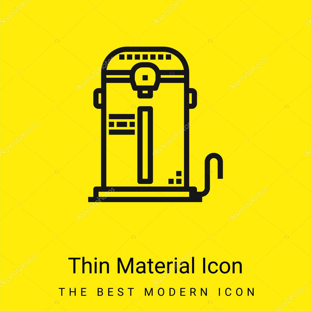 Boiler minimal bright yellow material icon