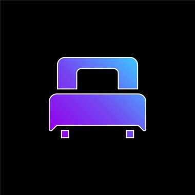 Yatak mavisi gradyan vektör simgesi