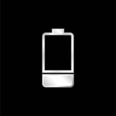 Pil gümüş kaplama metalik simge