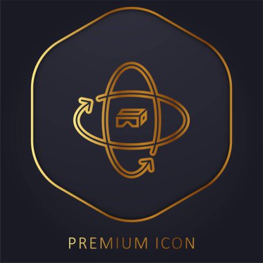 360 Derece Altın Hat prim logosu veya simgesi
