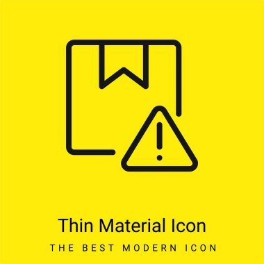 En küçük parlak sarı madde simgesini uyar