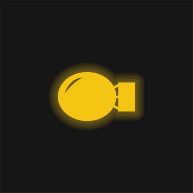 Bomba sarısı parlak neon simgesi