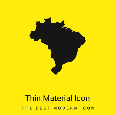 Black minimal bright yellow material icon clipart