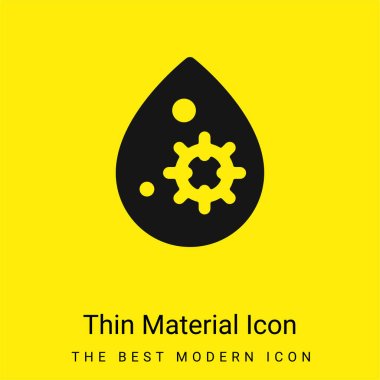 Blood minimal bright yellow material icon clipart