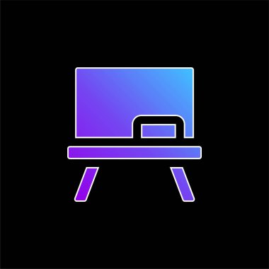 Tahta mavi gradyan vektör simgesi