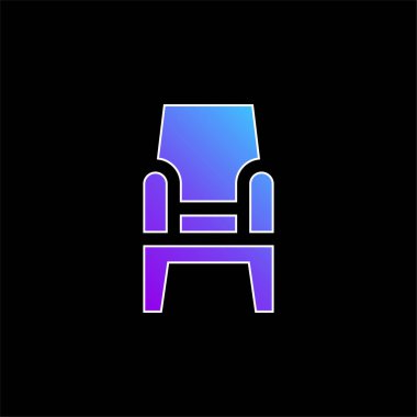 Koltuk mavisi gradyan vektör simgesi