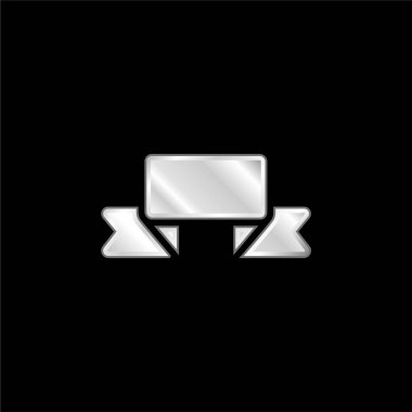 Sancak gümüş kaplama metalik simge