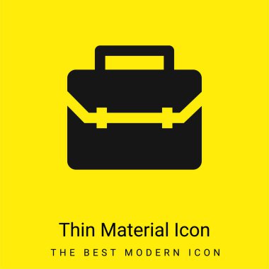 Evrak çantası en az parlak sarı madde simgesi