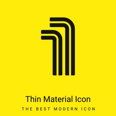 Allen minimal bright yellow material icon clipart