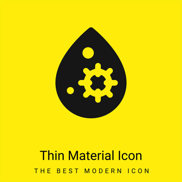 Blood minimal bright yellow material icon