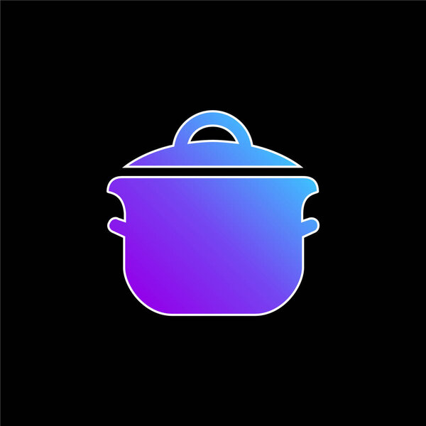 Big Pot blue gradient vector icon