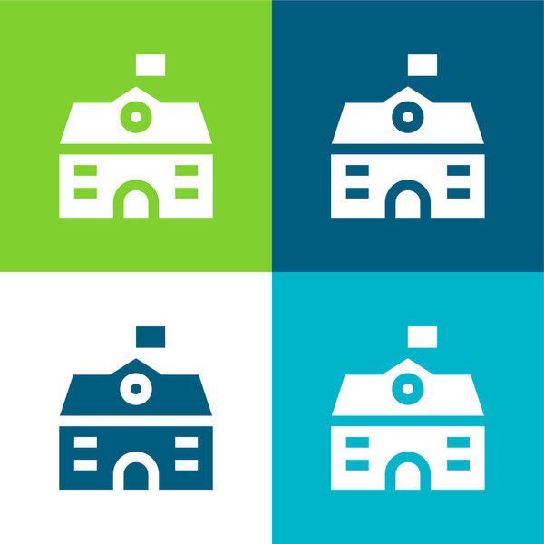 Четырехцветный минимальный набор значков