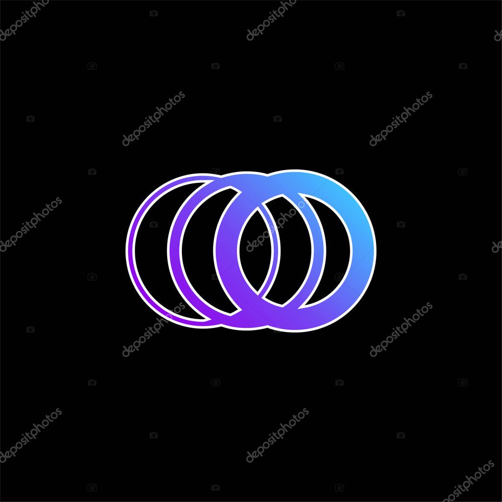Bilbao Metro Logos blue gradient vector icon