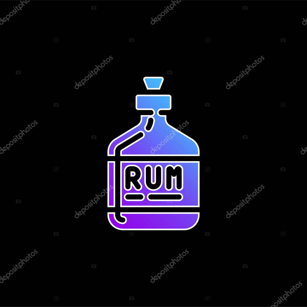 Alcohol blue gradient vector icon