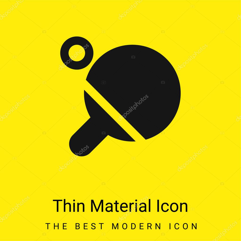 Beach minimal bright yellow material icon