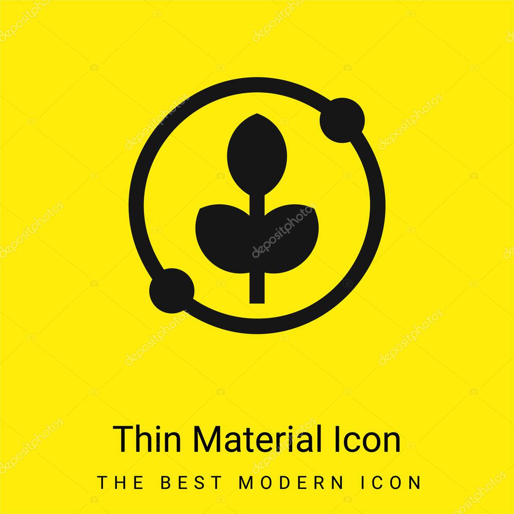 Agronomy minimal bright yellow material icon