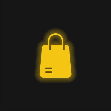 Sarı parlak neon simge