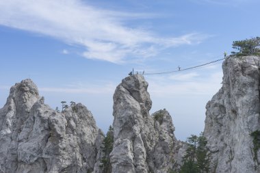 Dağcılar Ai-Petri üzerinde