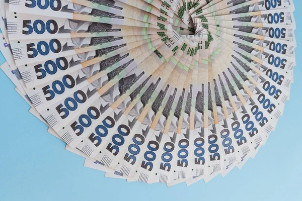 Ukrayna parasından bir hayran. 500 Hryvnia banknotu.