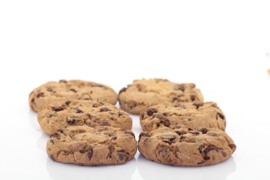 beyaz arkaplanda çerezler