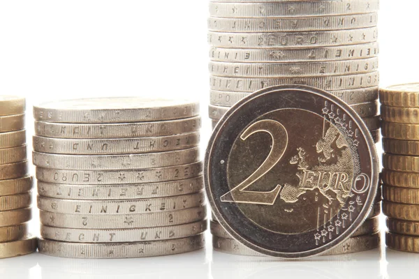 Euro coins — Stock Photo, Image