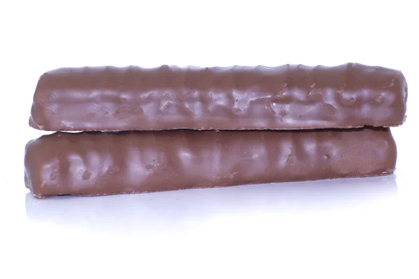 Шоколад на белом фоне — стоковое фото