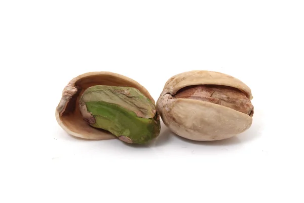 Pistachios on white background — Stock Photo, Image