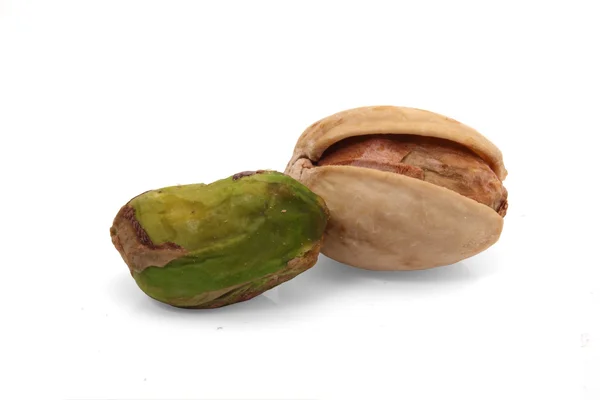 Pistachios on white background — Stock Photo, Image