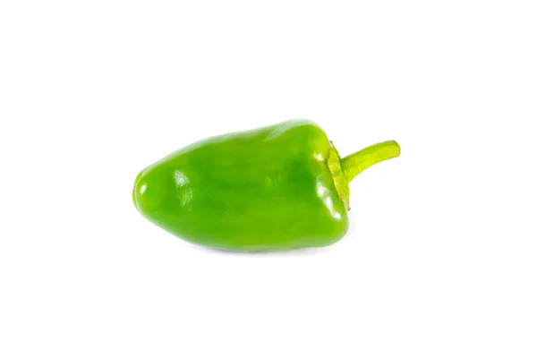 Green hot chillies isolated Royalty Free Stock Images