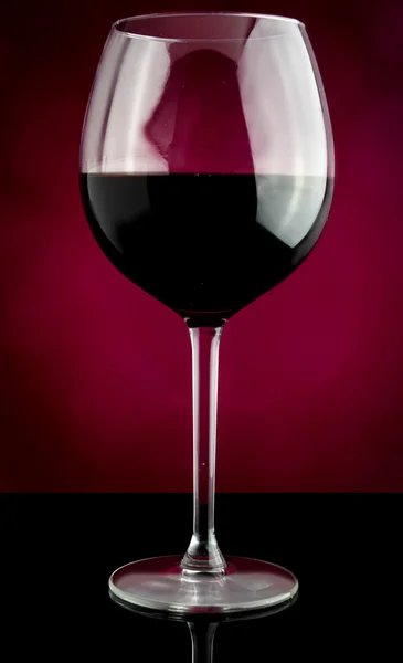 Rood wijnglas — Stockfoto
