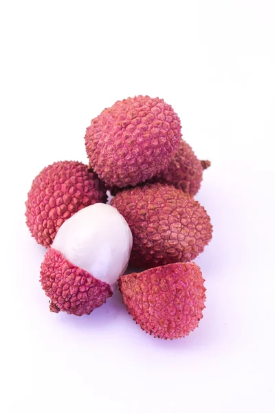 Litchi, litchees on Background — Stock Photo, Image