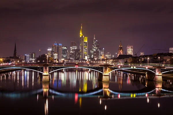 Frankfurt ana manzarası, gece