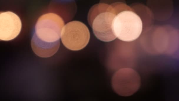 Fondo bokeh abstracto de la luz de Navidad — Vídeos de Stock